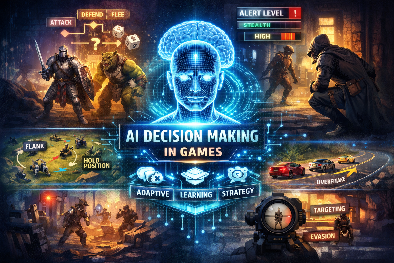AI decision making systems in games